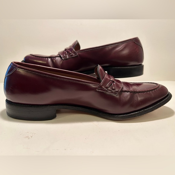 Allen Edmonds Barrington Oxblood Leather Loafers Size 10 1/2 D - Picture 2 of 13